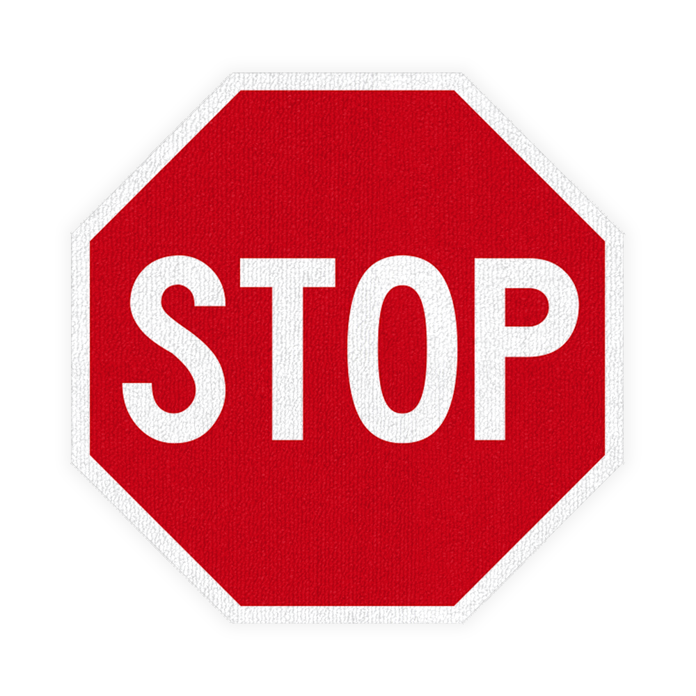 Stop Sign - Декоративен Килим